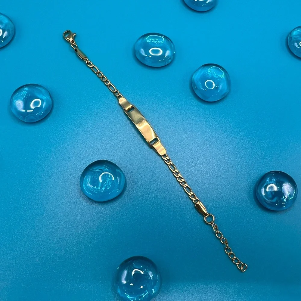 🆕 Baby / Toddler Bracelet 18k Gold Plated Anti Allergy / Tarnish Free /N… - Picture 7 of 14